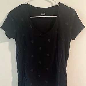 VS Pink black v neck